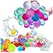 Bombe D'acqua Autosigillanti da 333 Pezzi, Set di Bombe D'acqua a Riempimento Rapido da 60 Secondi, Palloncini D'acqua Misti Colorati, Palline da Combattimento per Bambini, Feste, Regali di Compleanno