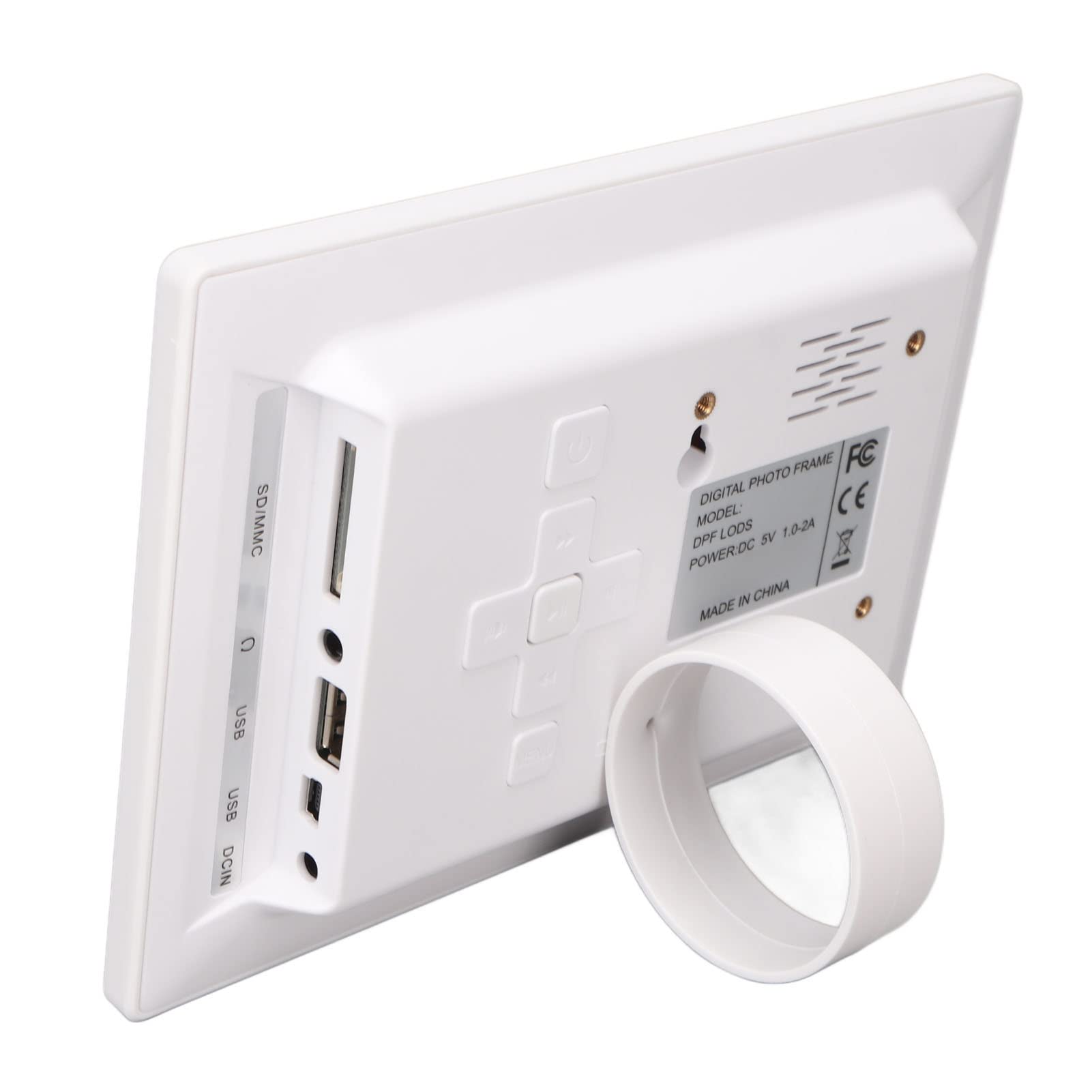 Cornice per foto elettronica, cornice digitale a doppia modalità 800 x 480 100 – 240 V bianco per ufficio (spina UE)