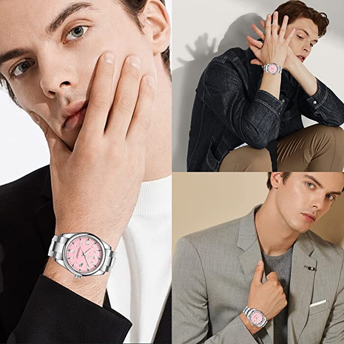 BENYAR AKNIGHT Mens Watch Wrist Watch for Men, Waterproof and Scratch Resistant, Quartz Movement, Analog Chronograph Business Watches with Calendar and Luminous Hand Watch... - Image 6