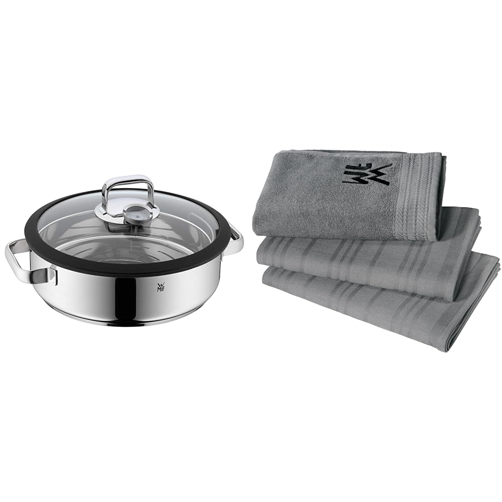 Fuente de cocción al vapor WMF Vitalis de 28 cm con tapa y accesorios