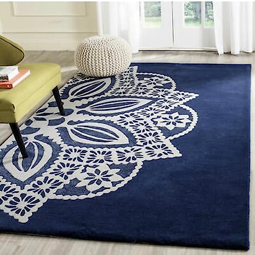 Image of Carpet Mahal Handmade Handwoven Tufted Made of 100% Soft Blended Wool Export Quality Carpets with 1 Inch Thickness (9x12 Feet) Color Multi