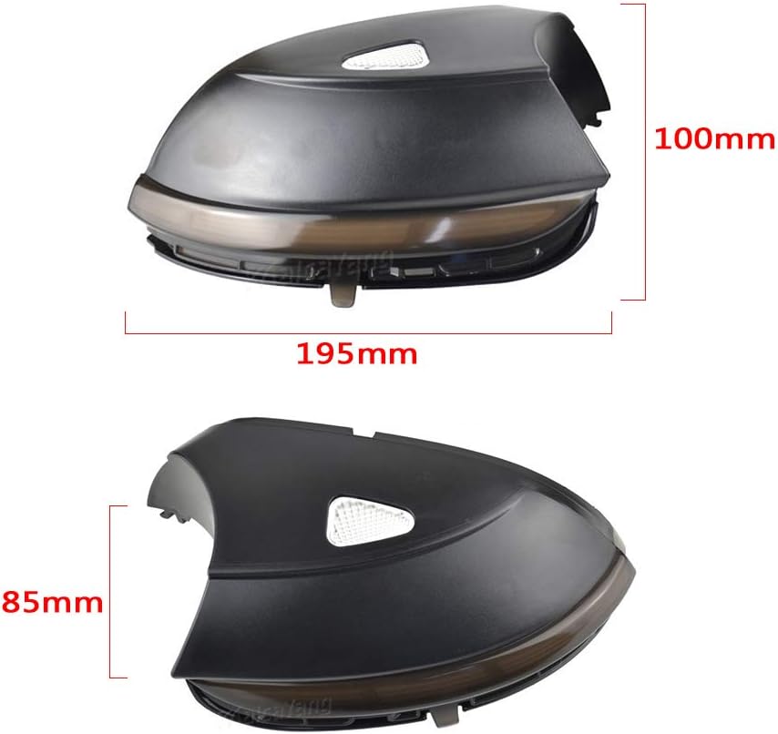 Malcayang Side Mirror Turn Signal Light Compatible with VW Scirocco Passat B7 CC A5 Eos 2011-2017,Dynamic Sequential Blinker Led Turn Signal Indicator