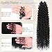 Beverlee Kinky Crochet Hair - 14 Inch Curly & Wavy Synthetic Pre-Looped Crochet Hair for Black Women - 8 Packs