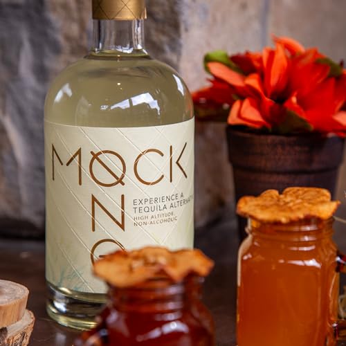 MOCK ONE Non-Alcoholic Tequila - Non-Alcoholic Spirits for Alcohol-Free Drinks and Zero Proof Mocktails - Distillery Crafted Premium Alcohol Alternative - Made in the USA - 750ml (25.4 Fl Oz)