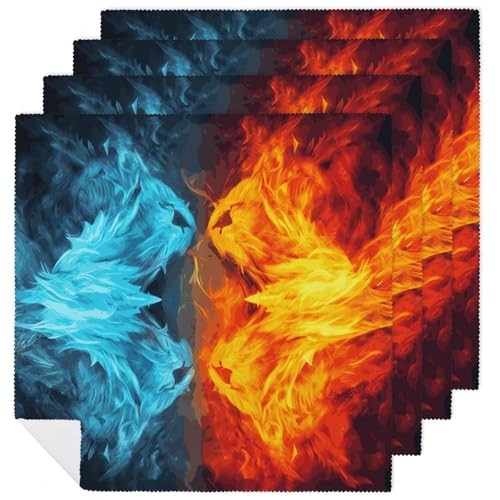 Servilletas de Tela Fire Vs Ice Art Pack 6 miniatura 1