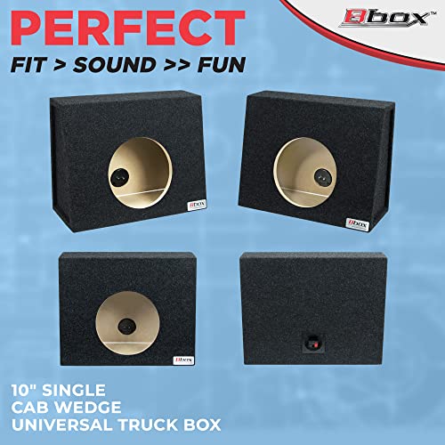 Bbox Single Sealed 10 Inch Wedge Shaped Subwoofer Enclosure Car