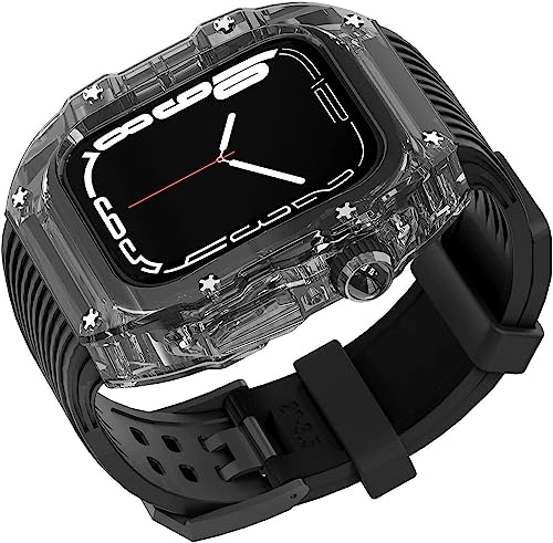 Bracelet Apple Watch transparent en silicone pour le sport et le bureau