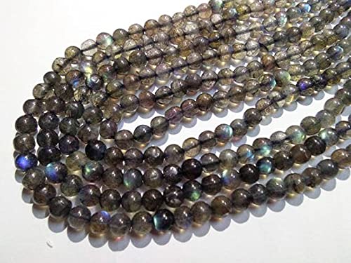 Labradorite perles rondes 5mm fil de pierres naturelles pour création bijoux DIY
