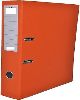 PVC Arch File - 8 Cm - Orange - 10 PCs