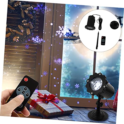 OSALADI 1Pc Lâmpada De Projeção Luz De Natal Dinâmica Lâmpada De Floco De Neve Luz De Projeção De Ne