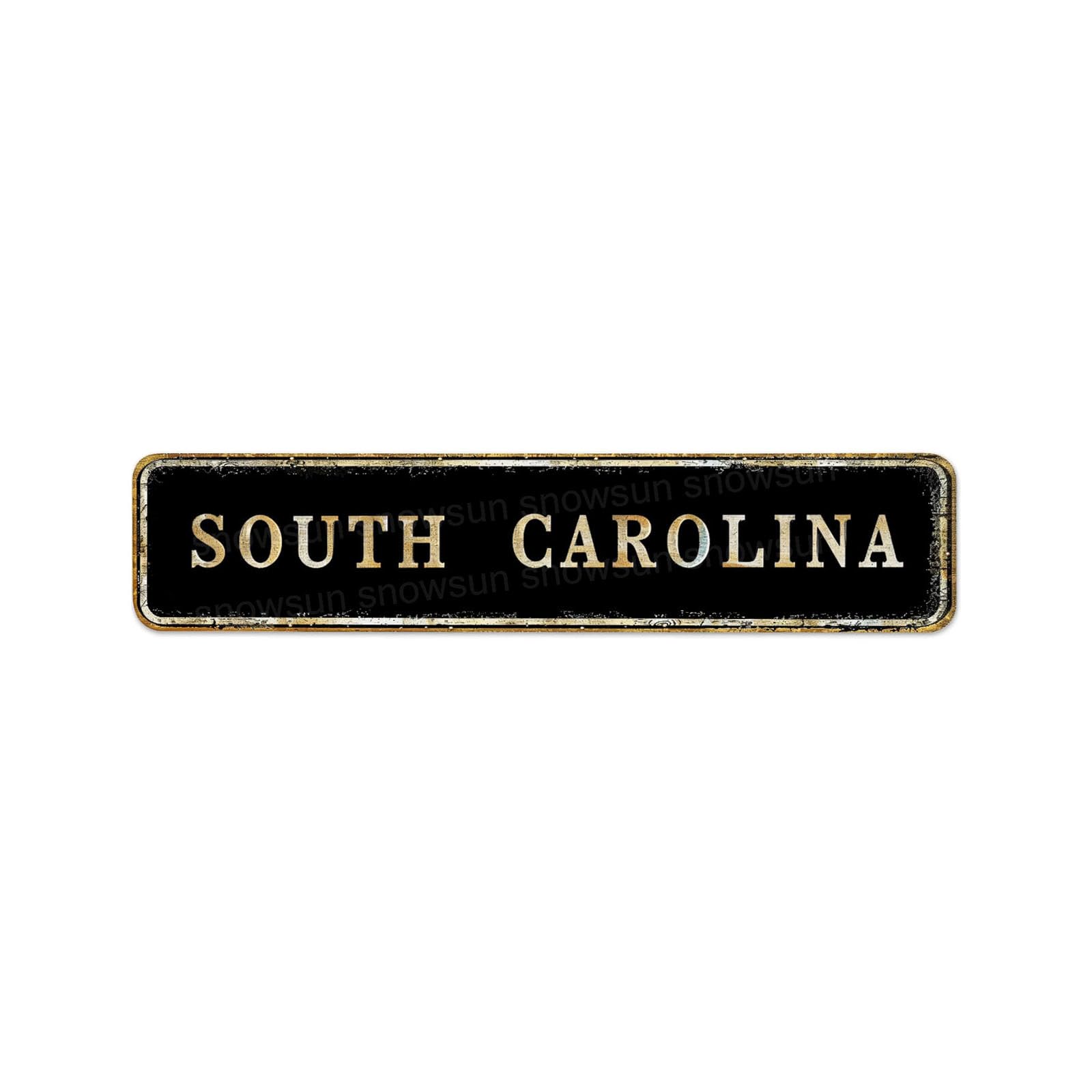 South Carolina Vintage Tin Signs Retro Metal Signs For Home Bar Office Outdoor Garden Wall Decor 4x16 Inch