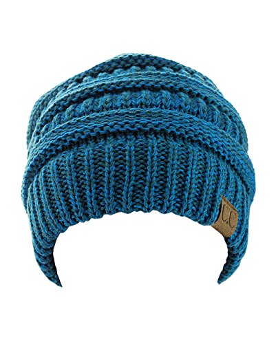 Image of Cambridge Select Thick Slouchy Knit Oversized Beanie Cap Hat