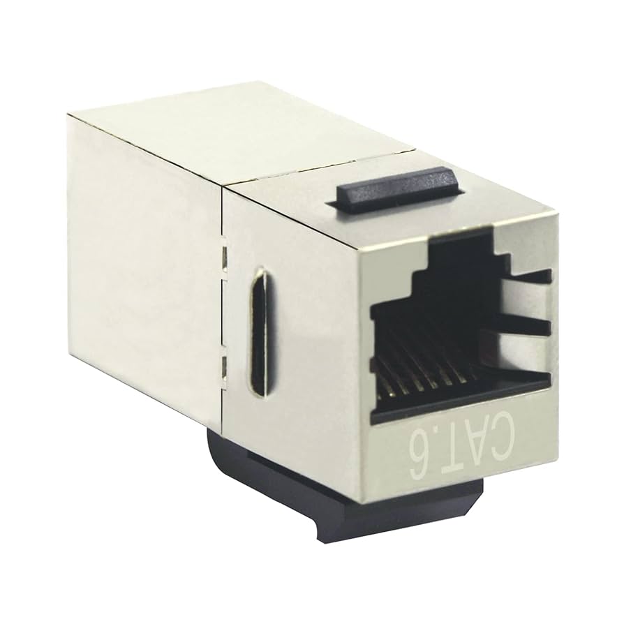 匿名配送❣️ RJ45 Cat6 キーストーンカプラー 25個パック　黄色 匿名配送❣️ RJ45 Cat6 キーストーンカプラー 25個パック 黄色