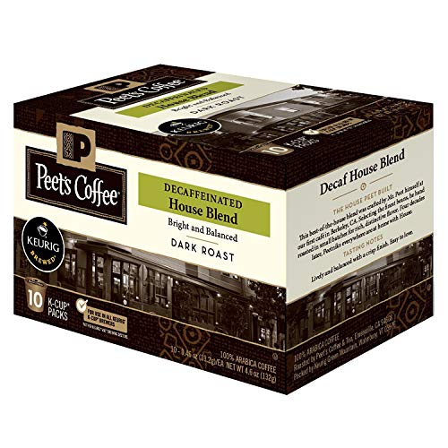 Peet's Coffee House Blend Decaf, Dark 