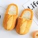 wefwef Pantoufles d'hiver en Peluche,3D Pain Forme Peluches Automne Intérieur Mémoire Maison Mousse Soft Warm Shoes Unisex Pantoufles Couples Chaussures Non-Slip Wearable Floor Footwear,36,37