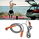 Ymiko Outdoor Camp Duschkopf, Auto-Zigarettenanzünder, Tragbare Dusche, Elektrische Pumpe mit 12-V-Auto-Zigarettenadapter für Camping, Wandern, Wohnmobil, Haustier, Autowäsche