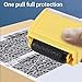 NOENNULL Security Stamp Identity Protection Roller Stamper for ID Privacy Protector Ink Roller Privacy Protection Identity Theft Prevention Roller Stamp with 3 Refills for Invoices