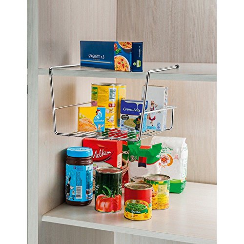 Organizador De Armario/prateleira 26cm, Future, Cromado 26 Cm