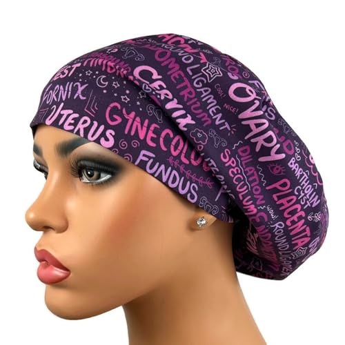 Gorro quirúrgico bouffant Euro para enfermera burdeos miniatura 1