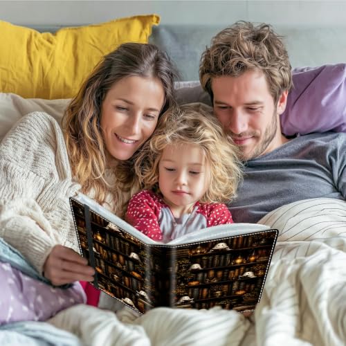 Image of Photo Album 4x6 120 Photos with Strong Elastic Band, Ghost Bookshelf | Large Capacity Premium Leather Picture Album, Portable Wallet Albums Photo Book for Family Anniversaries Wedding Baby