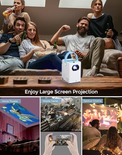 Portable Projector 1080P PHD Home Projector Video 720P Small Projector for TV Stick/Laptops/PC/HDMI/USB — view 6