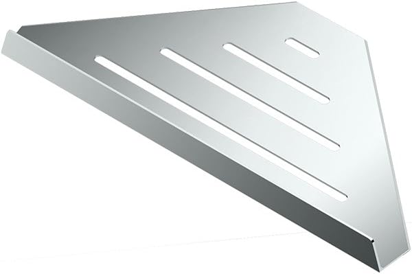 Gatco 1470 Elegant 9" Corner Shower Shelf, 9", Chrome