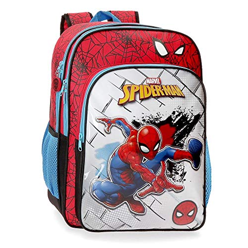 Marvel Spiderman Red Mochila Escolar Adaptable  Rojo