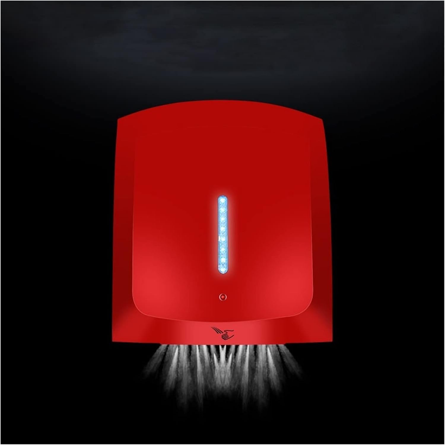 Hand Dryer Automatic Induction Hotel Household Bathroom Blow The Phone Dry Hands Hand Dryer Hot and Cold Switching Punch-Free Installation,Navy Blue-Type