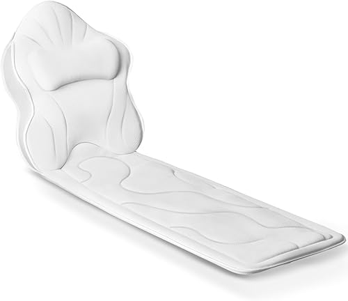 Miniatura 8 de Almohadas de baño gruesas de cuerpo completo y cojín para bañera reposacabezas soporte de cuello hombro comodidad relajación accesorios de spa