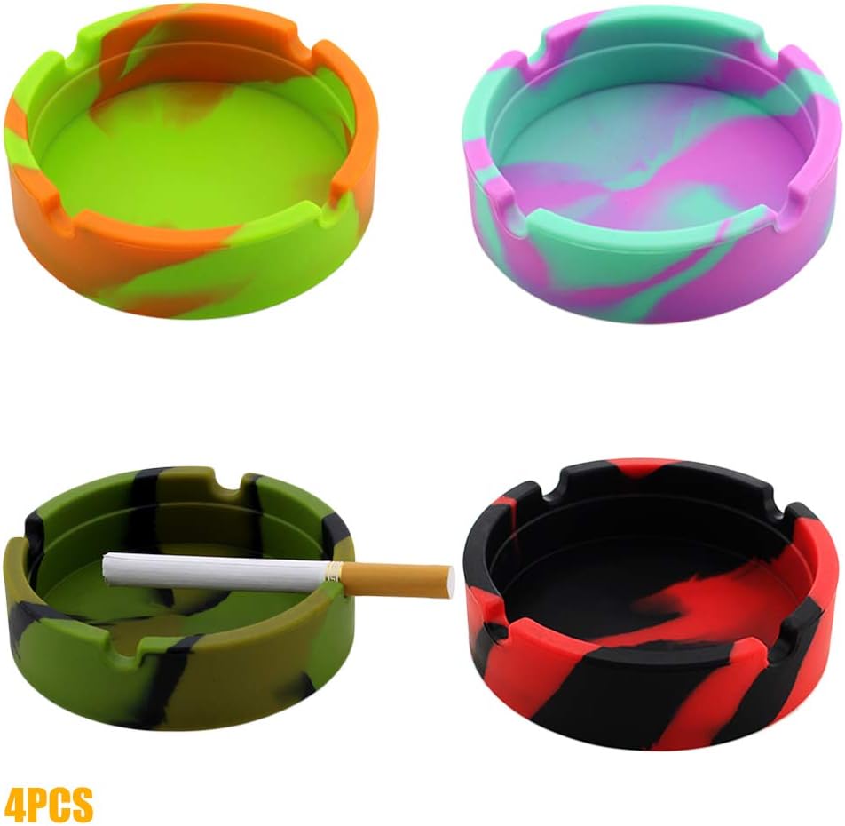 posacenere per fumatori con coperchio in cenere