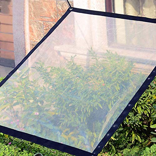 Bâche transparente avec œillets anti-déchirure contre la pluie et le vent - 3