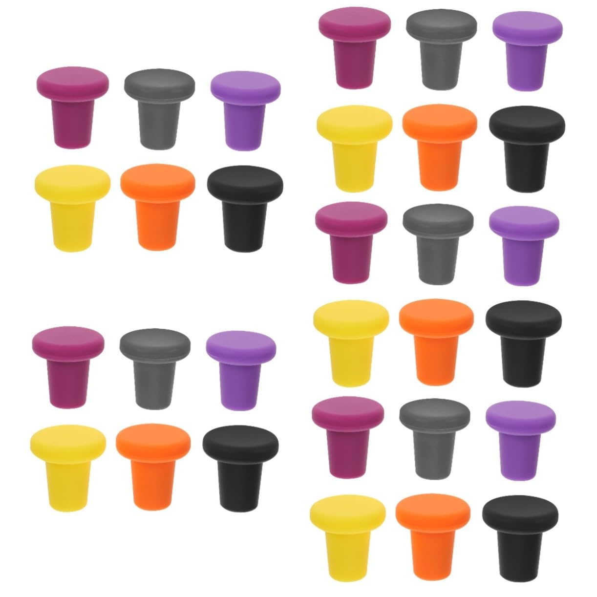 OUNONA 30piezas Tapones De para Botellas De De Herméticos De Alimenticio para Sellar Bebidas Cocina o Bar