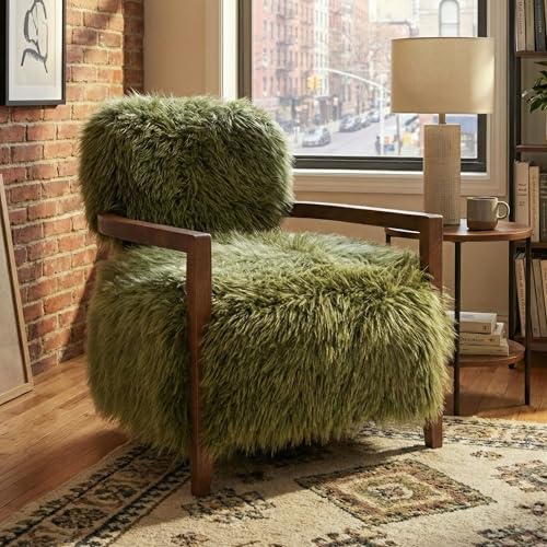 Sillón Plegable Peluche Verde miniatura 2
