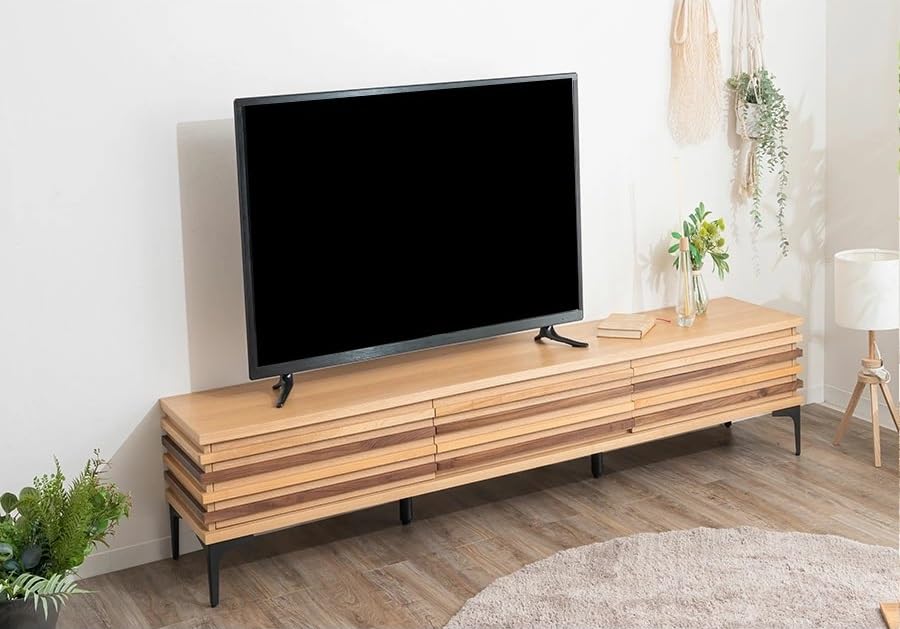 Amazon｜大川家具サンセー テレビボード 幅150cm ローボード