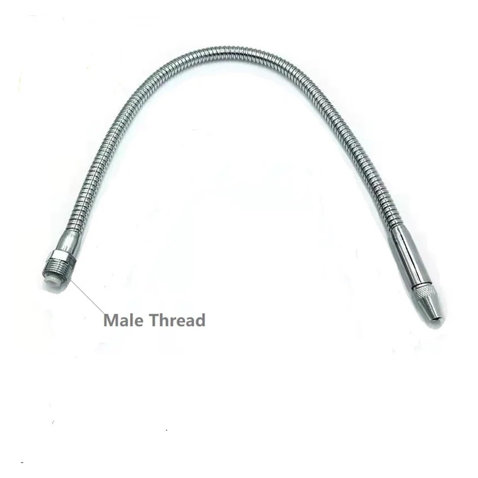 Tubo flessibile for tubo refrigerante acqua olio, 1 pezzo 1/4" 3/8" 1/2" metallo filettato for tornio CNC con dimensioni multiple(1/2 Female 400mm)