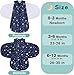 BSTOPPT Newborn Sleep Sack Baby Swaddle,Swaddle me 3-6 Month,3-Way Adjustable Wearable Blanket,100% Rayon Cotton Swaddling Sleeping Bag，TOG 0.5 (Starry Sky, 3-6 Months)