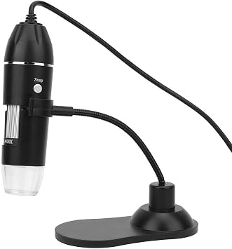 Digital Microscope,50X-1000X USB Digital Microscope Electronic Microscope with Bracket,1920 * 1080 Image Resolution,With adjustable 8 LED lights