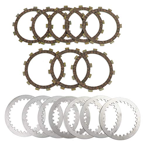Artudatech Kupplungsplatten-Set, Kupplungssatz, Scheibenscheiben aus Stahl und Reibplatten, passend für Yamaha TT500 XT500 SR400 SR400SP SR400LTD SR500