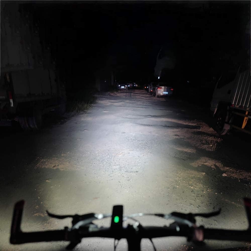 USB Rechargeable MTB Road LED Smart Sensor Mountain Bike Light Powerful Lumens Water Resistant Bicycle Headlight, LED Front Light Easy to Install Cycling Safety