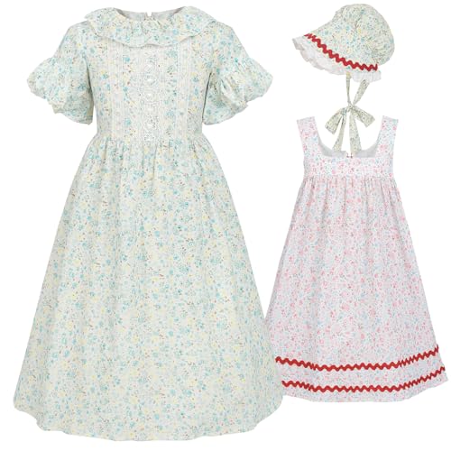 Disfraz Colonial Para Niñas CR ROLECOS Verde XL
