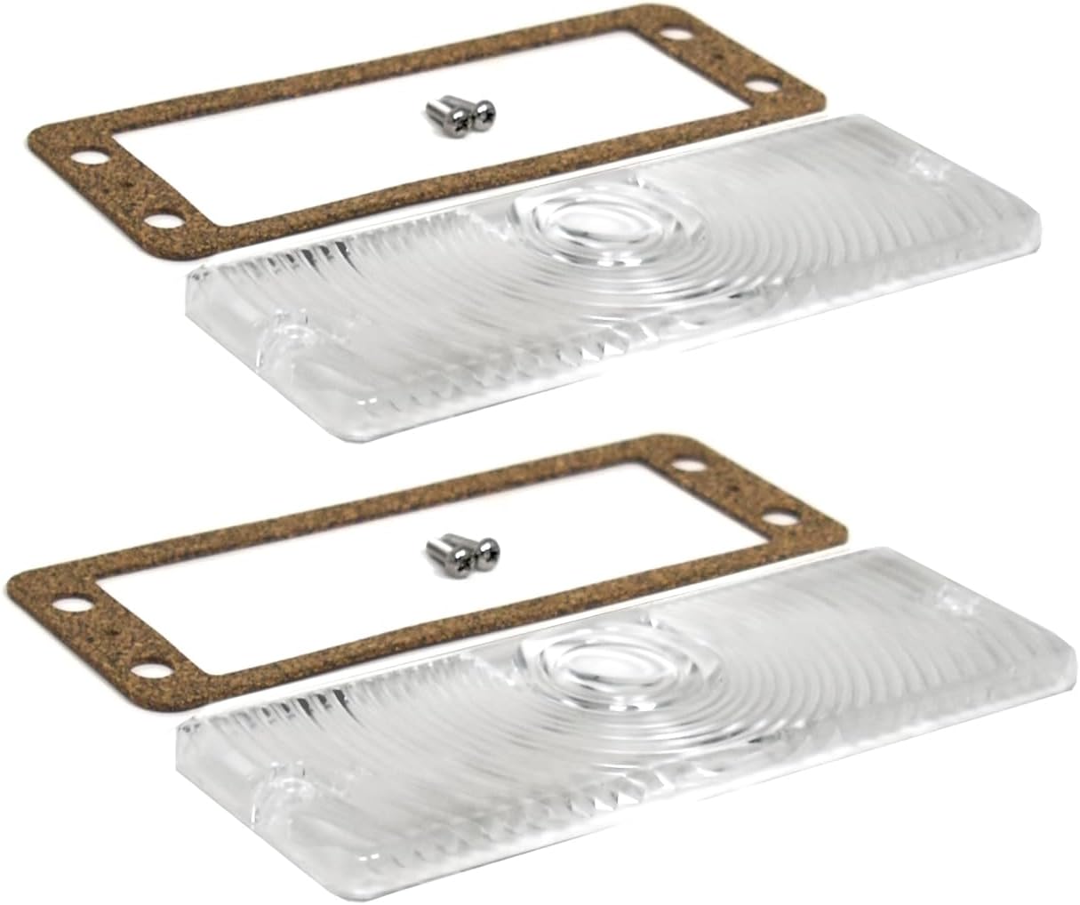 Turn Signal Parking Light Lens Kit Clear Pair For 1971-1980 International Harvester Scout II