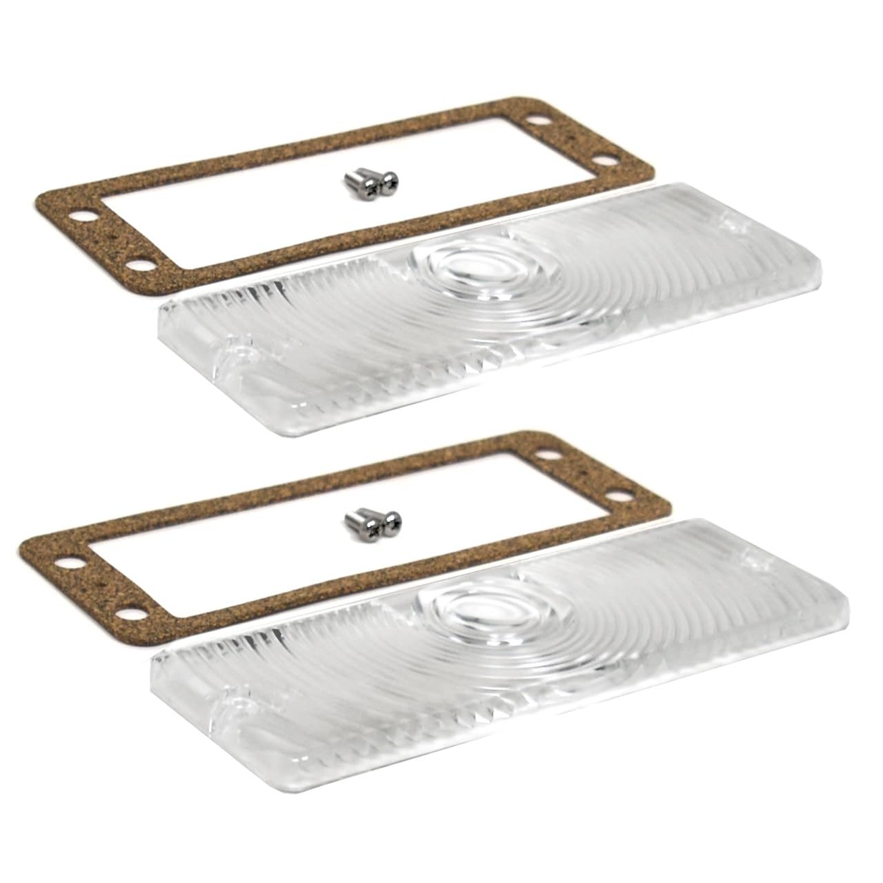 Turn Signal Parking Light Lens Kit Clear Pair For 1969-1970 International Harvester 1200D Pickup Truck