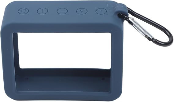 Silicone Speaker Case Designed for JBL For GO 2 Portable Speaker with Secure Fit and Lightweight Travel Convenience (dark blue)
