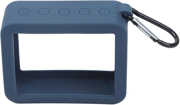 Silicone Speaker Case Designed for JBL For GO 2 Portable Speaker with Secure Fit and Lightweight Travel Convenience (dark blue)