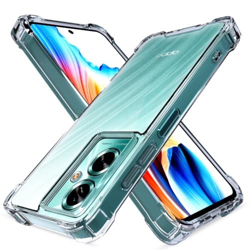 Image of Outlouders Back Cover for Oppo A79 5G Clear Transparent PC + TPU Bumper Case with Raised Edges for Shockproof Protection (Transparent)