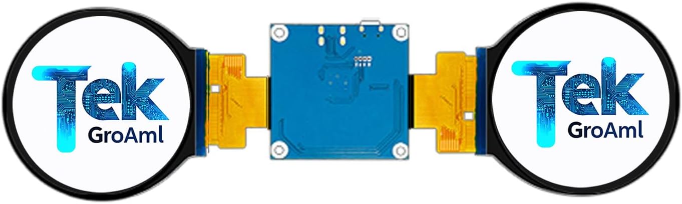 TekGroAml 2.1 inch Dual TFT IPS Round Circular LCD Display | 480x480