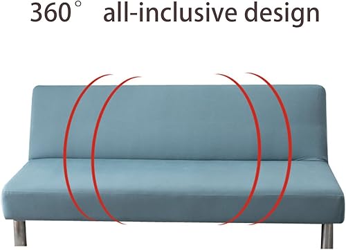 Miniatura 3 de Funda de sofá sin brazos, protector de muebles, funda elástica para sofá sin apoyabrazos, funda de futón de elastano, fundas de sofá elásticas para