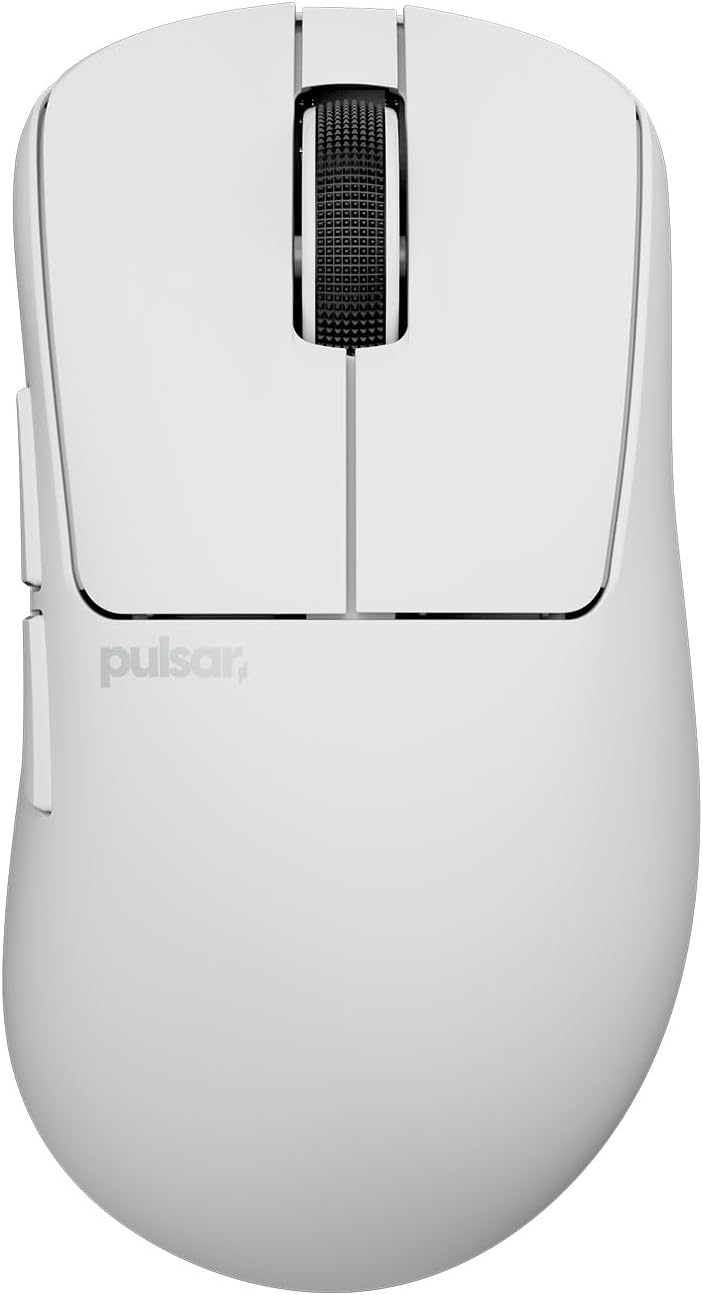 Pulsar Gaming Gears Xlite Crazylight Wireless Gaming Mouse, Ultra Lightweight 1.45 oz (41g), Optical Switch, 32000 DPI, 750 IPS, XS-1 Sensor, 8k Compatible (Uyuni White)