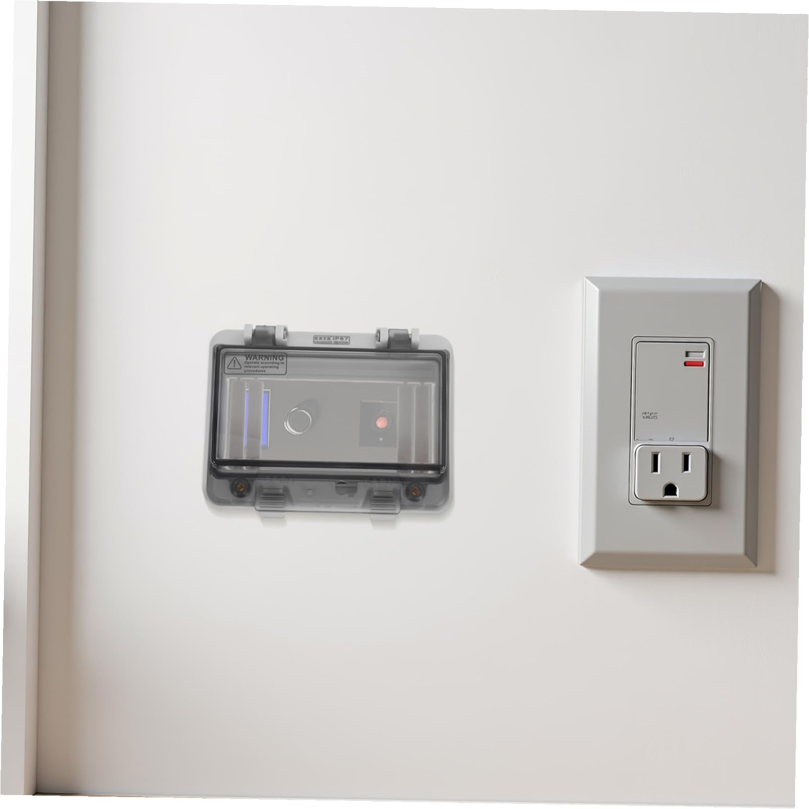 Generico Scatola Protezione Distribuzione Trasparente Vie Copertura per Quadro Elettrico con Finestra Visiva Antipolvere e Antiumidità per Interno ed Esterno