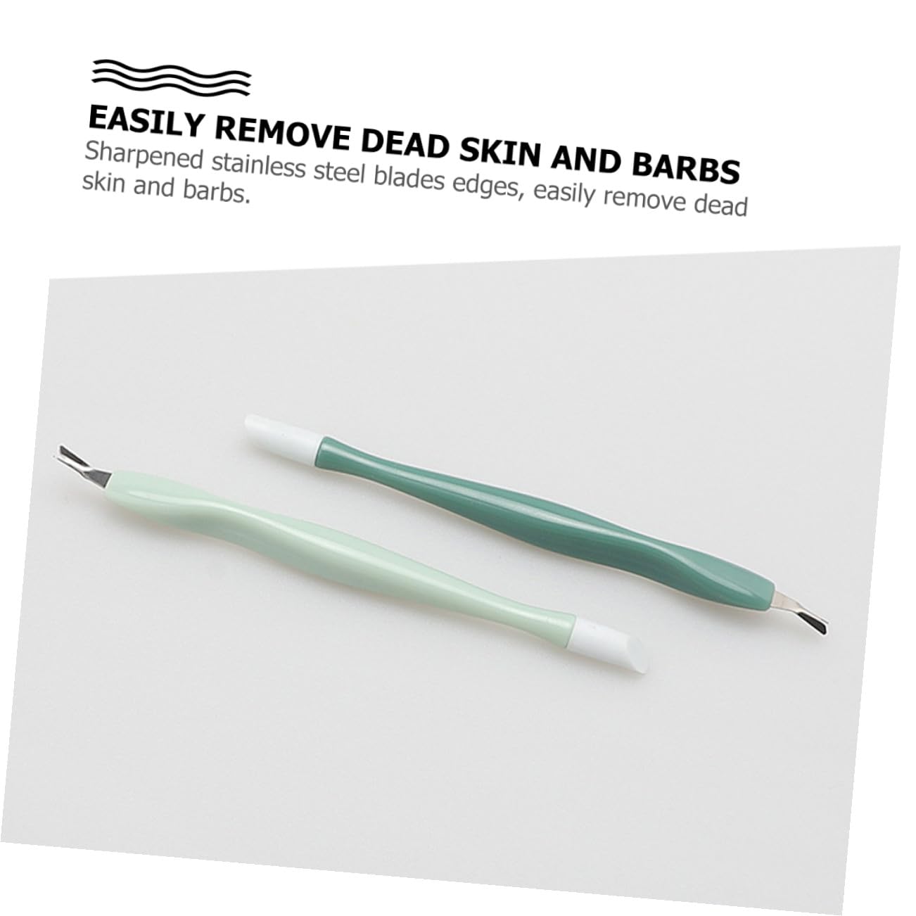 Beaupretty 90pcs Dead Skin Fork Nail Care Tool Dual-ended Cuticle Remover for Manicure Pedicure and Handle Random Colors